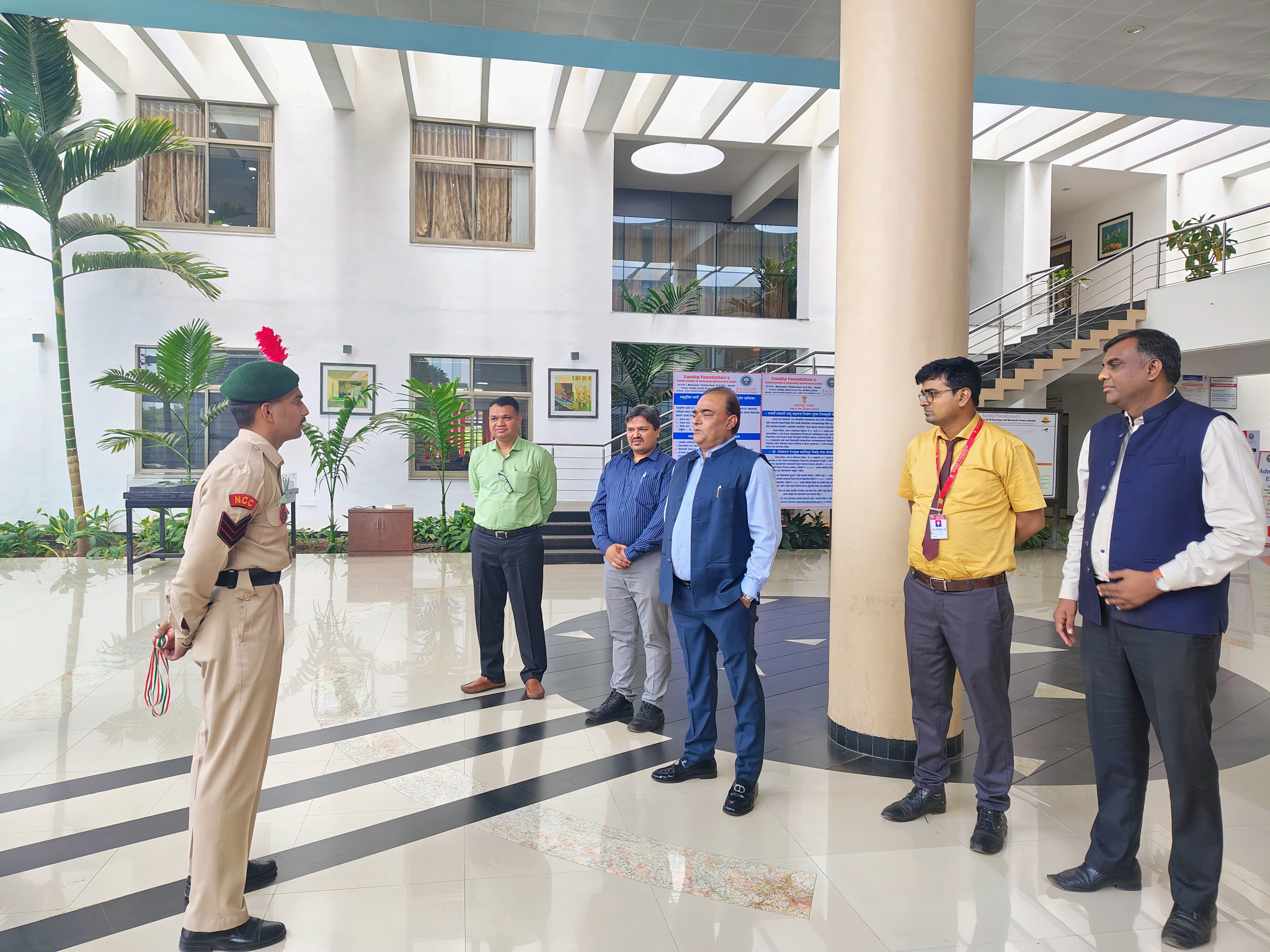 Cadets with Hon. Chairman Sir